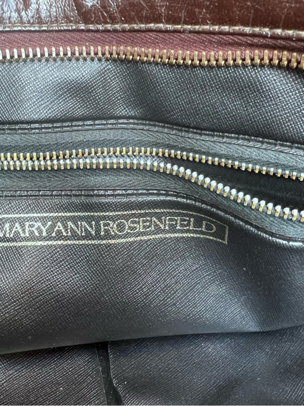 Mary Ann Rosenfield Vintage Brown Handbag - Picture 2 of 3